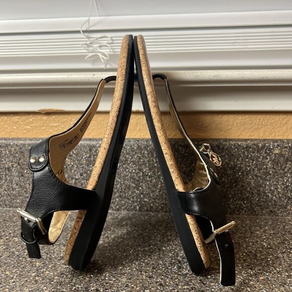 Michael Kors Black Synthetic Thong Sandals Womens/Youth 4 Embellished Sling Back - Picture 6 of 10